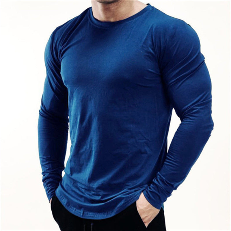 New Long Sleeve T Shirt Sport Men Gym Shirt Quick Dry Gym Fitness