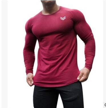 New Long Sleeve T Shirt Sport Men Gym Shirt Quick Dry Gym Fitness