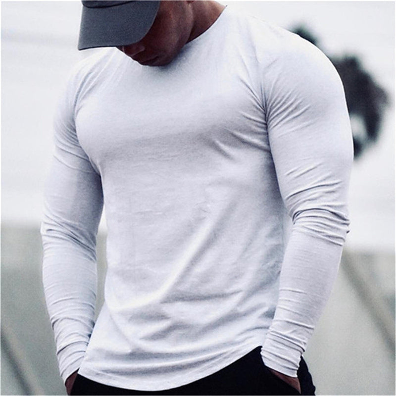 New Long Sleeve T Shirt Sport Men Gym Shirt Quick Dry Gym Fitness